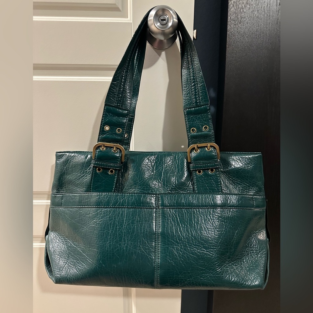 Teal Shoulder Bag by Shiraleah - Tons of pockets!